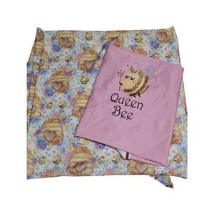 1 1/2 Yards Kammie Lou Lou Custom Swim Fabric and Matching Panel in Queen Bee